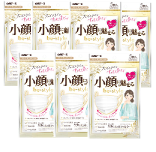 ビースタイル プリーツタイプ ふつうサイズ プレミアムホワイト ５枚入 × ７袋