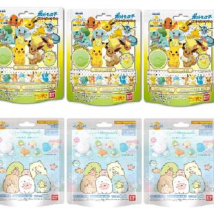 （セット商品）びっくら？たまご おもちゃ入り入浴剤　☆すみっコぐらし☆ポケットモンスター☆ ２種類６個セット