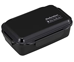 ＯＳＫ弁当箱　ランチボックス　ふっくら盛り弁　９００ｍｌ　ブラック　フタを外して電子レンジＯＫ　日本製　食洗機対応