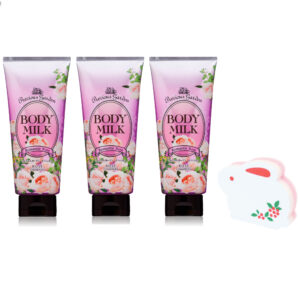 【セット商品】KOSE プレシャスガーデン ボディミルク ボディクリーム (ローズ) ×3個 +プレゼント付
